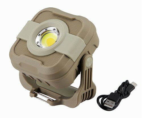 明るさは長押しで無段階調光。フック付ハンドルはテント内に吊り下げ可能。ライトのハンドルにはマグネット入り。スチール製(鉄製)のポールやスタンドに取り付け可能。充電式で繰り返し使用可能。ライトのバッテリーの充電(Type-C端子)や予備バッテリーとしてのスマホへの給電(USB端子)が可能。フックを使ってテント内への吊り下げ可能。 商品サイズ:110X50X120mm材質:本体:ABS樹脂、シリコーンゴム、ホヤ:ポリカーボネート商品重量:390g備考:光源:白色COBLED1灯、暖色COBLED1灯、赤色チップ型LED(発光ダイオード)8個電源:リチウムイオン電池9000mAh3.7V連続使用時間(約):白色:6〜80時間、暖色:6〜80時間、昼白色:4〜80時間明るさ(約)/白色:50〜1，000ルーメン、暖色:50〜1，000ルーメン、昼白色:50〜1，300ルーメン お客様都合による返品、交換はお受けできません。こちらの商品は、レンタル等による貸出、オークション等による販売や中古販売、及び譲渡によって発生した故障・破損・損害・事故などにつきましては一切責任を負いかねますので予めご了承ください。