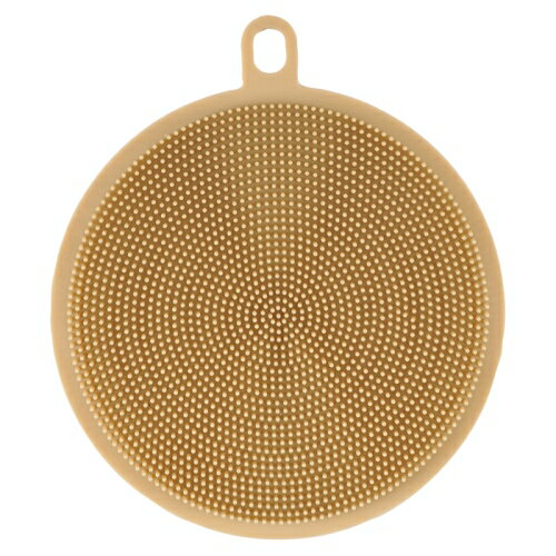 シリコーンたわし 丸(ベージュ) UM-1934 ベージュ 丸 CAPTAIN STAG パール金属 CAPTAIN STAG キャプテ..