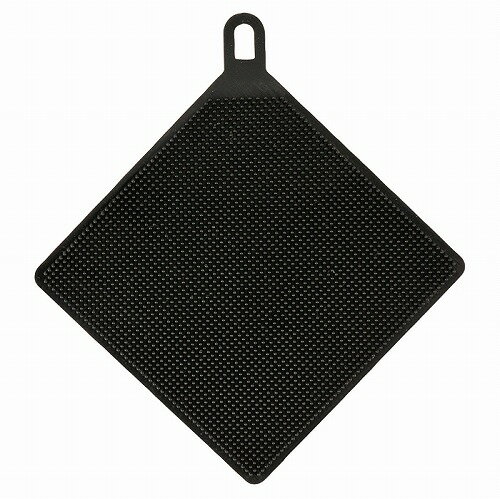 シリコーンたわし 四角(ブラック) UM-1935 ブラック 四角 CAPTAIN STAG パール金属 CAPTAIN STAG キャ..