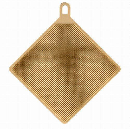 シリコーンたわし 四角(ベージュ) UM-1936 ベージュ 四角 CAPTAIN STAG パール金属 CAPTAIN STAG キャ..