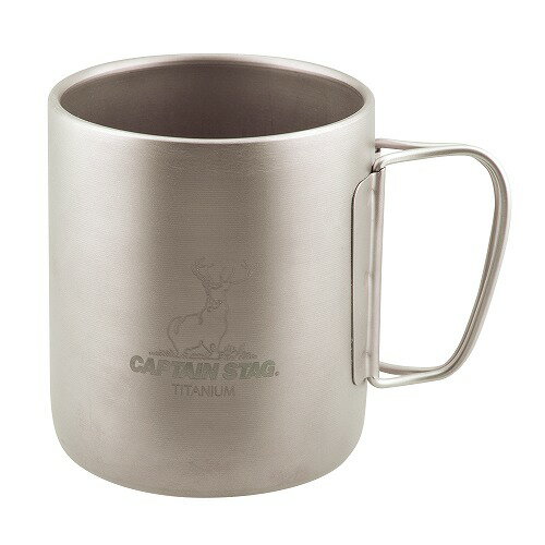チタン製 ダブルマグカップ450 UH-4506 ダブルマグカップ450 CAPTAIN STAG パール金属 CAPTAIN STAG キャプテンスタッグ アウトドア
