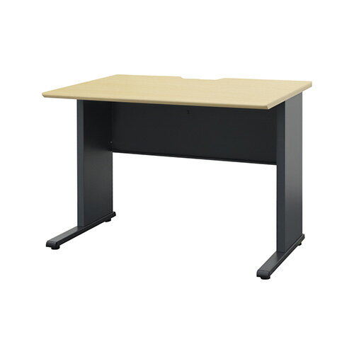 エッジは斜めにカットした上質な作りの天板と、どっしりとした脚部が高級感を演出。天板までは720mmとゆったりした高さで、大き目の肘付チェアをしまったり、脚を組んだりする余裕があります。オプションで引出しを付けて収納を増やすことも可能です。天...