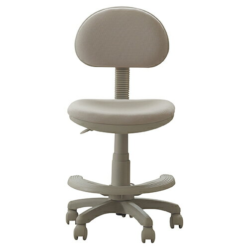 学習チェア 昇降 足置きリング付き スキップ 430396 ベージュ 関家具 学習椅子 キッズチェア 小学生 こども 高さ調整可能 クッション 足置き キャスター シンプル コンパクト