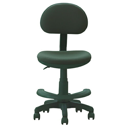 学習チェア 昇降 足置きリング付き スキップ 430398 グリーン 関家具 学習椅子 キッズチェア 小学生 こども 高さ調整可能 クッション 足置き キャスター シンプル コンパクト