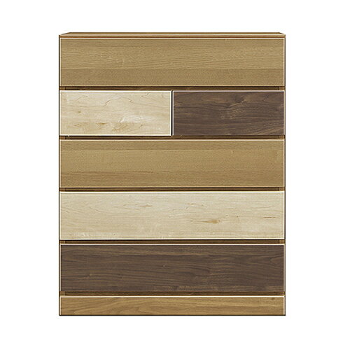 タンス チェスト 日本製 大川家具 完成品 クラウド 359519 オーク色 幅80cm/5段 関家具 箪笥 押入れ クローゼット 整理 収納 洋服 衣装 木製 国産 国内 大川 大容量 たっぷり おしゃれ