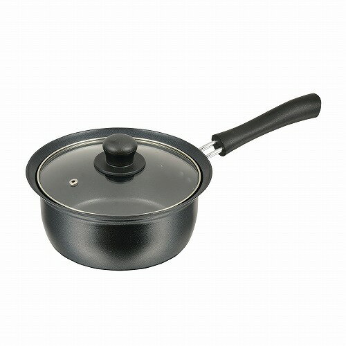 バブシャッター ふっ素加工IH対応ガラス蓋付片手鍋18cm HB-2872 片手鍋18cm パール金属 パール金属