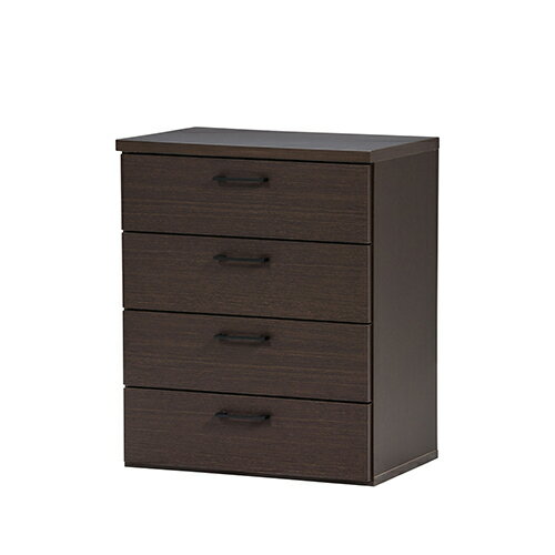 チェスト スライドレール付き サンデー 419890 ブラウン 幅60cm 4段 中村敬木工 箪笥 しゅうのう 整理 押入れ おしいれ 洋服 ふく 棚 シェルフ 衣裳 衣装 ケース 木製 木目 一人暮らし