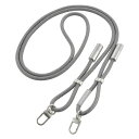 チャージングストラップ USB-C/Lightning グレー SMT-LSCL15N-H AudioComm ストラップ ケーブル