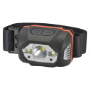 USB充電式LEDヘッドライト 440ルーメン LC-MUS440-K OHM USB 充電 LED ヘッドライト