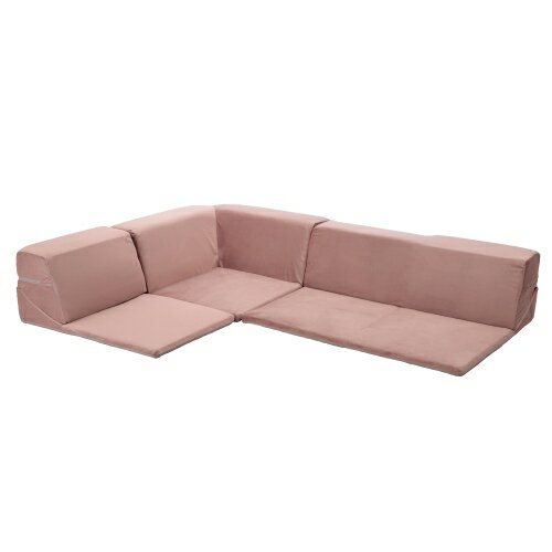 ローソファ 「HIKARI」 3点セット ベロアスタイル A847a-721PIK スモーキーピンク セルタン ローソファ..