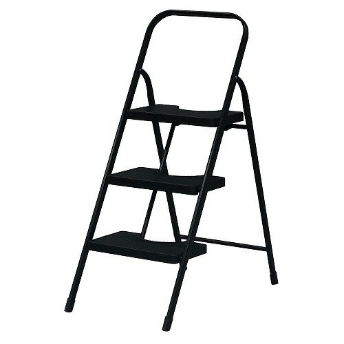 ステップ・イージー3段 SE-4110 BK ブラック 3段 エイ・アイ・エス 脚立 ステップ踏み台 ...
