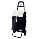 ショッピングカートバイカラーW BK&IV 495133_11980_- ブラック&アイボリー ウェルファン 保温保冷 リュック 買い物 母の日