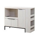 伸縮キッチンカウンター 幅110〜170cm WO 00−100139−wo ホワイトオーク ワイエムワールド 伸縮 ゴミ箱上ラック レ...