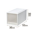 【3個セット】 フィッツケース 53-30L ホワイトクリア L Fits 4904746156518 収納ケース クローゼット収納 押し入れ収納 衣替え 小物...