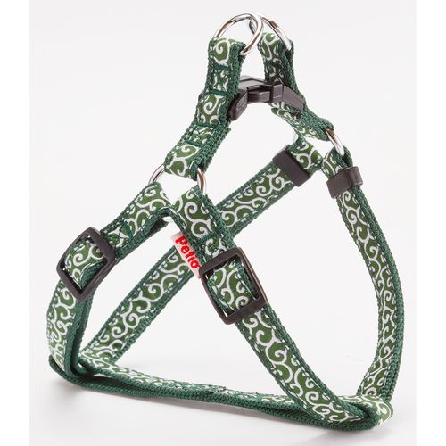 犬雅 唐草ハーネス グリーン M 犬雅 犬 胴輪 散歩 犬用品
