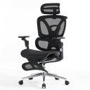 SOLARIS pro ソラリス プロ エルゴノミクスチェア LC-E-39 pro BK ブラック フットレスト付き upside DO エルゴノミクスチェア オフィスチェア 高機能 快適 リラックス オフィス 職場 在宅 テレワーク