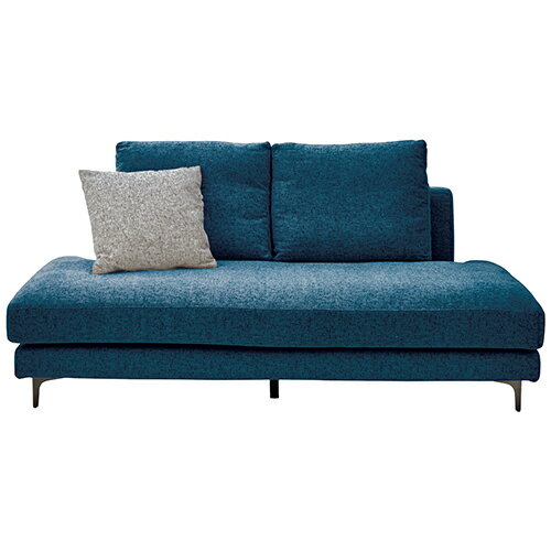 3人掛け アームレスソファ レイモンズ 455349 ブルー/鉄脚 3人掛けソファ(肘なし) 関家具 ...