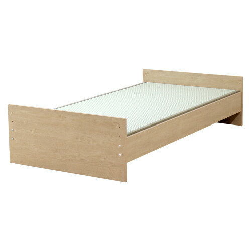 MIGUSA畳使用 国内生産 高さ3段階調節 畳ベッド 359-88(GR)-SW ナチュラル/グリーン シングル 友澤木工..