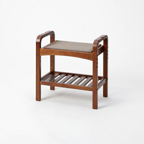 畳ベンチ (腰掛けタイプ) 座面 ブラウン/本体 ブラウン 50×30×52.5cm 大島屋 畳 玄関 リビング ダイニ..