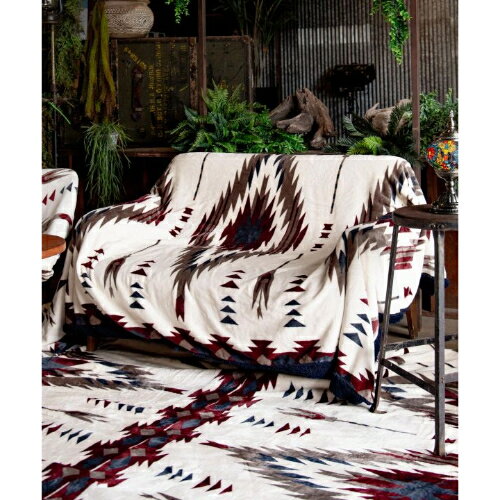 【裏ボア】ブランケット NOMADY CCKP430303 NATURAL XL(シングルサイズ) Amina Collection ラグ ソファーカバー キャンプ ブランケット シングルベッド 掛け布団 暖かい クッション