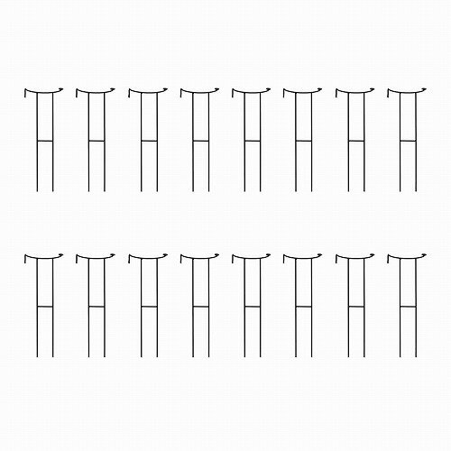 お庭の大切な植物が、花の重みで倒たり、広がりすぎたり…。そんな時は、植物をさりげなくおしゃれに整える、アイアン製サポーターがおすすめです。マット調の6mm黒アイアンは、頑丈でモダンな質感。連結・延長で自由にデザイン。フックで連結したり、延長...