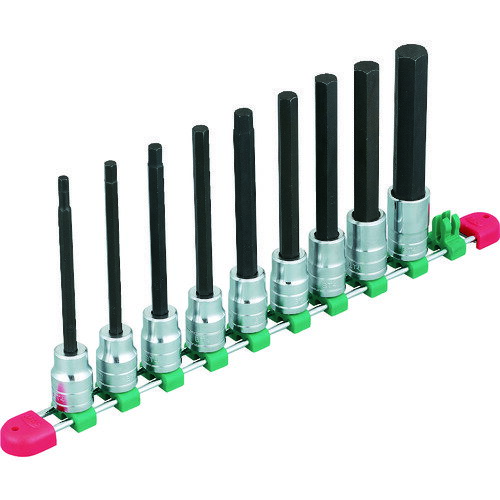 12.7sq.ロングヘキサゴンビットソケットセット 9コ組 TBT4L09H KTC