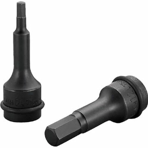 インパクト用セミロングヘキサゴンソケット 4AH06L75 対辺寸法:6mm TONE