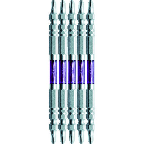 龍靭ビット スリムタイプ 5本組 両頭 ＋2×65 ARTS52065 刃先:(+)2/全長:65mm アネックス