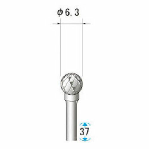 超硬アロイカッター 24612_5257 球/刃径:6.3mm ナカニシ