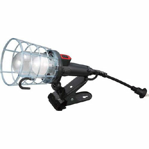 防雨型LEDケイハンドランプ 7W電球型LEDランプクリップ付 LEW0C コード長さ:0.3m ハタヤ