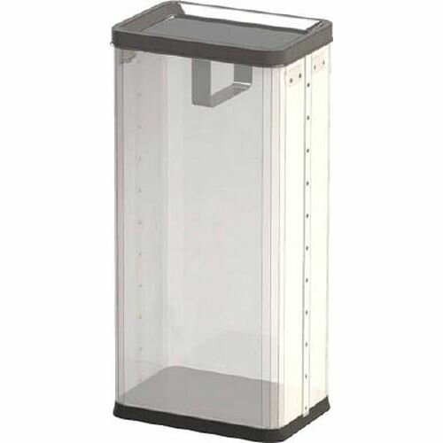 中身の見えるゴミ箱 角型 RSMP01_6072 角型 ロータリー屑入れ ぶんぶく