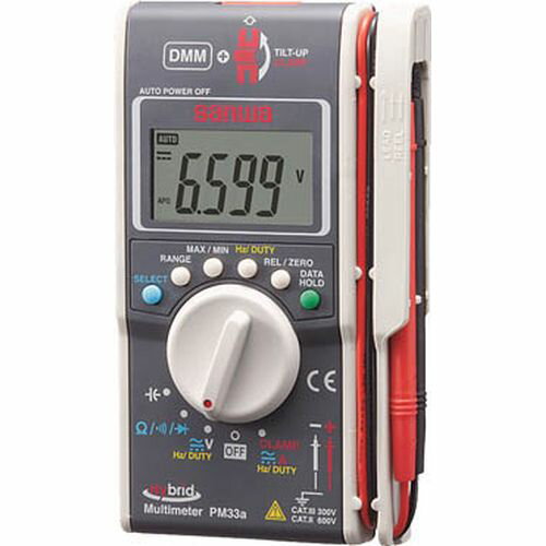 ハイブリッドミニテスタ ケース付（マルチメータ＋クランプメータ） PM33AC_3288 SANWA