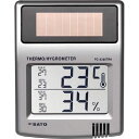 ソーラーデジタル温湿度計 PC5200TRH_3011 佐藤計量器