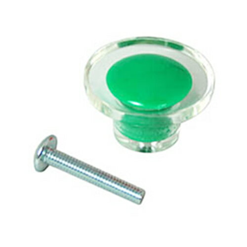 クリスタルツマミ 30mm 17721 グリーン グリーン ハイロジック