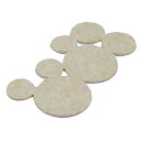 フェルト KQ-446 10コクミ 38・25・19丸×3mm 光