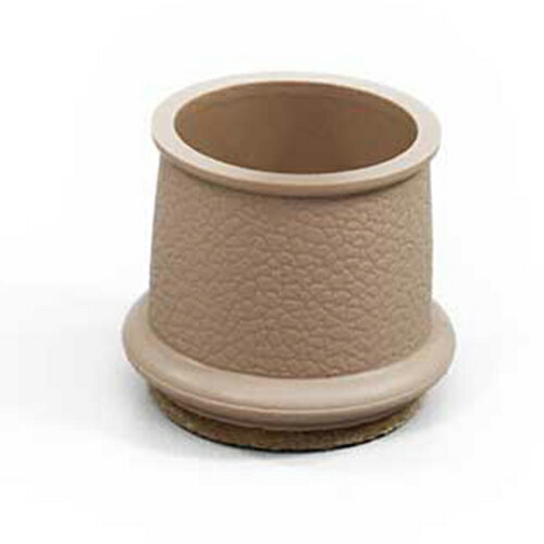 硬質フェルト付脚キャップ丸 FF-2730J 4コ ベージュ 27-30mm用 光