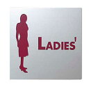 プレート ステンレスSUS304鏡面 KS778-5 女マークLADIES 光