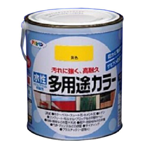 水性 多用途カラー 1.6L ツヤ消し白 アサヒペン