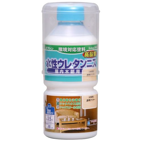 水性ウレタンニス 300ml 透明(クリヤ) 和信ペイント