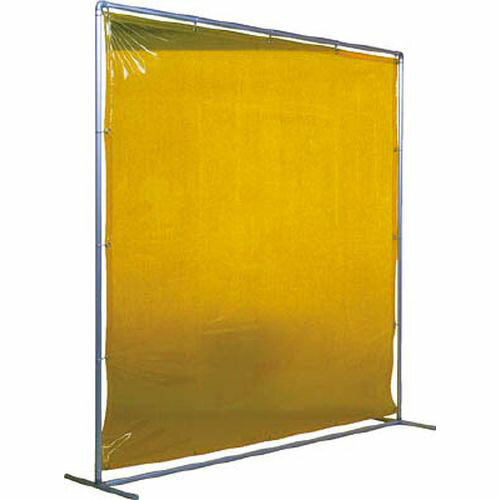 遮光フェンスアルミパイプ 2×2 単体固定 YS22SFY_8097 イエロー 吉野