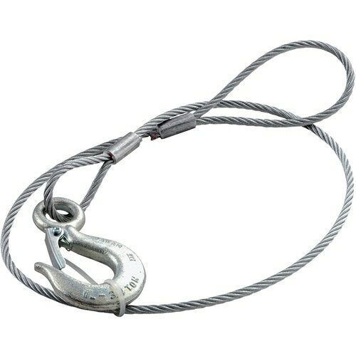 片アイ片フック付ワイヤーロープスリング JPFW6-10 6mm×1.0m JSH