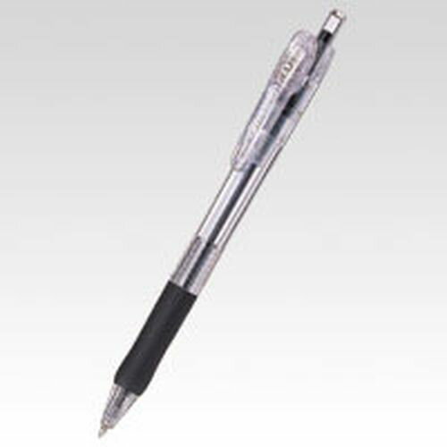 油性ボールペン ノック式 タプリクリップ BNS5－BK 黒 0.5mm タプリ