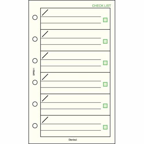 手帳 リフィル チェックリスト DPR211 レイメイ藤井