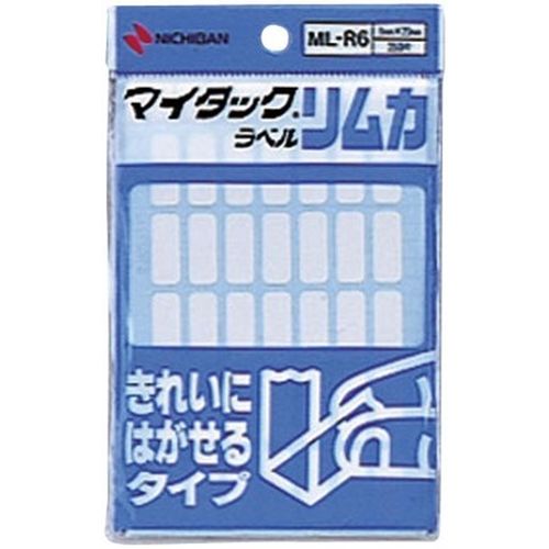 きれいにはがせる粘着材付きラベルです。整理や分類、表示に。白無地一般ラベルは幅広い用途にご使用できます。ニチバンのマイタックラベルリムカをDCMでは販売しております。その他のオフィス・ステーショナリーも多数取扱っております。 ラベルサイズ：8mmx20mm。10シート入り。 商品の仕様が予告なく変更する場合がございます。使用用途を守って正しくお使いください。ご使用には本体（別売り）が必要です。