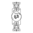 埋込コンセント 引掛2P WF2215BK 定格:15A 125V Panasonic
