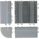 (屋外用マット)エバックライナ-ハードマット F120HK_2101GY グレー 長150/幅150mm/本駒 コンドル