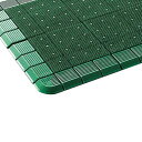 (屋外用マット)エバックハイローリングマットDX 緑 F12118_2101 長さ:1800mm コンドル