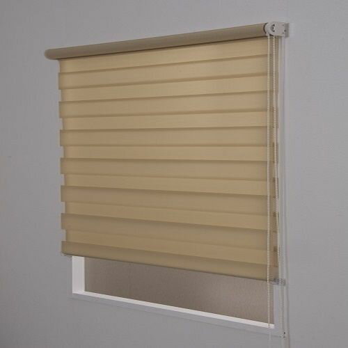 調光ロールスクリーン ゼブライト ベージュ 180×190cm ベージュ 180×190cm フルネス ロールスクリーン ..