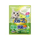 デオトイレ 飛び散らない緑茶成分入り 消臭・抗菌サンド 紙タイプ 4L デオトイレ