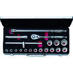 樂天商城 - 12.7sq.ソケットレンチセット 19点 TB415W KTC